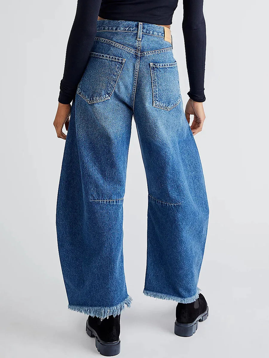 Zafira Wide Leg Boyfriend Jeans