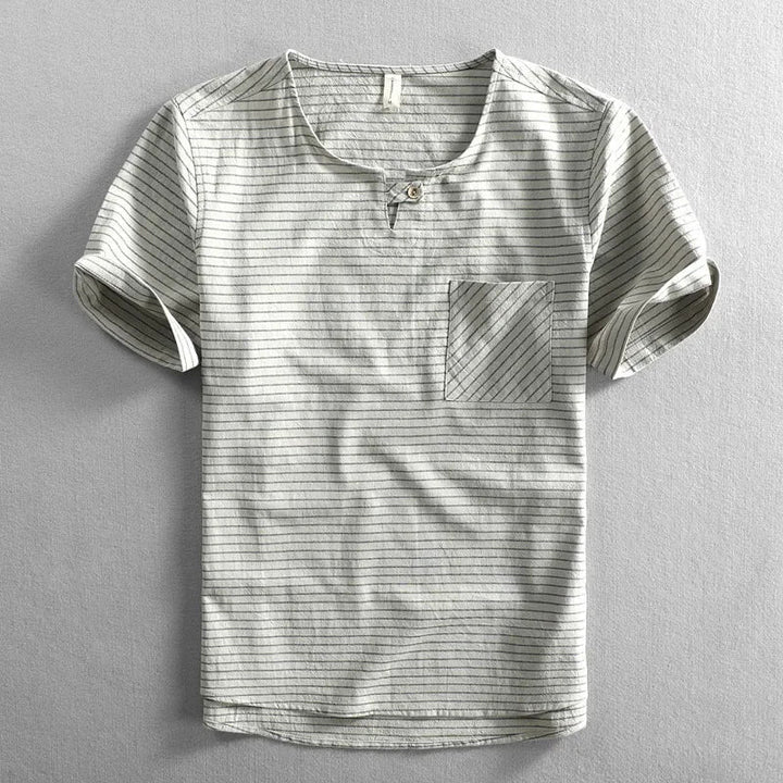 Lusso Cotton Stripe Tee Shirt