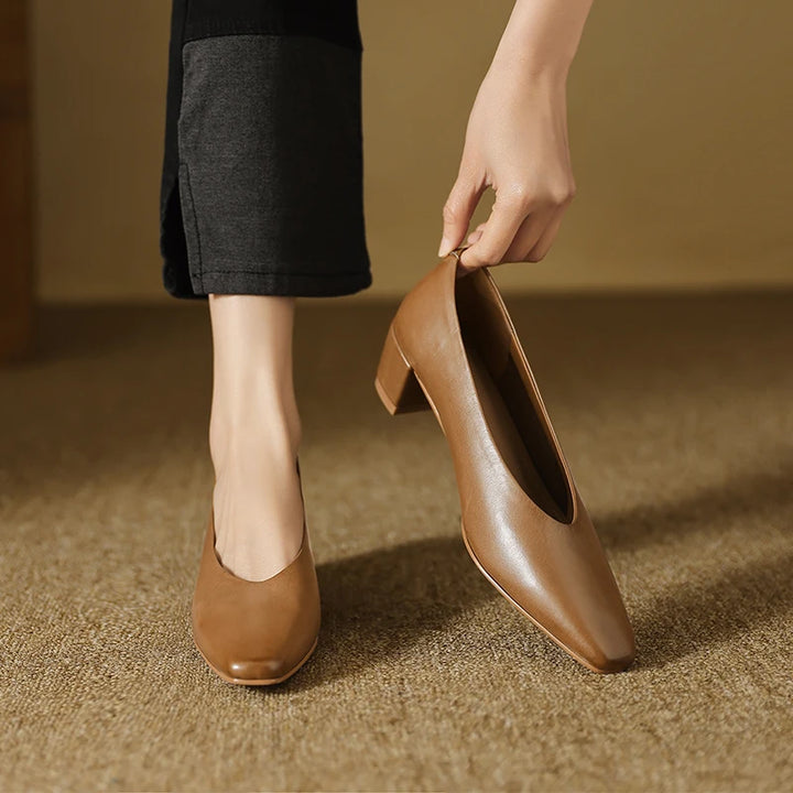 Alvina Leather Pumps