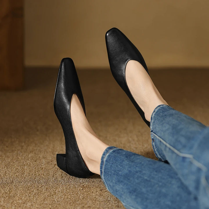 Alvina Leather Pumps