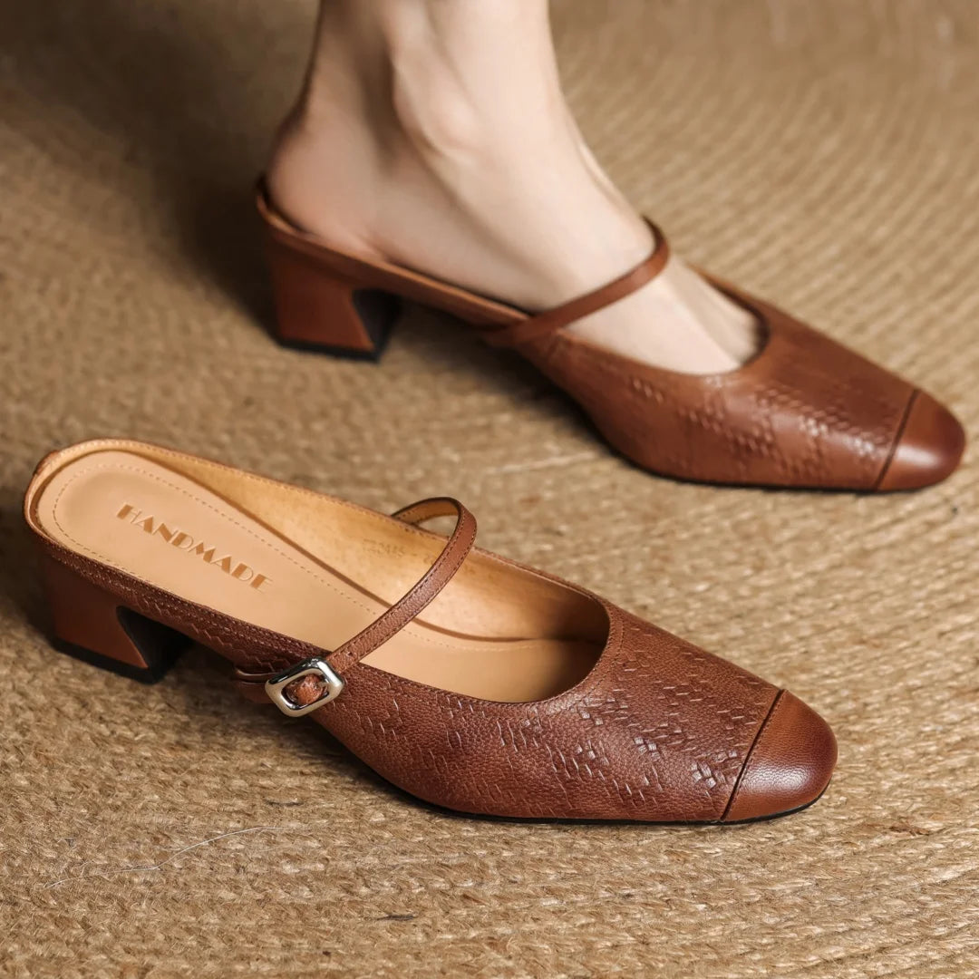 Milani Genuine Leather Mules