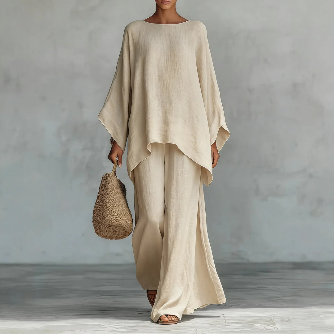 Natalie Linen Blend Two-Piece Set