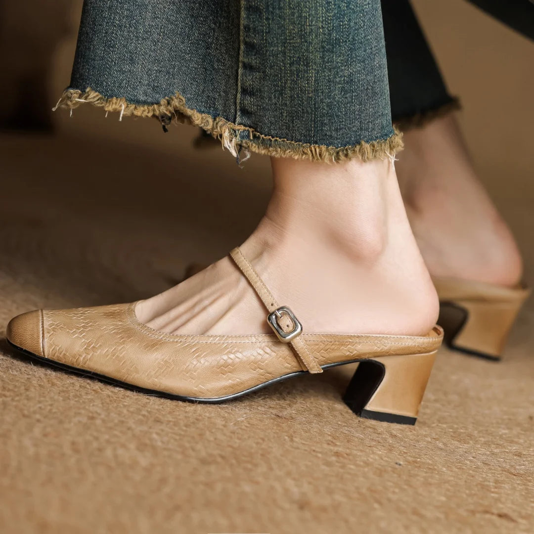 Milani Genuine Leather Mules
