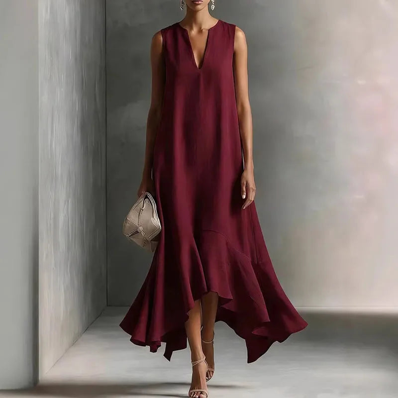 Liora V Neck Flowy Sundress
