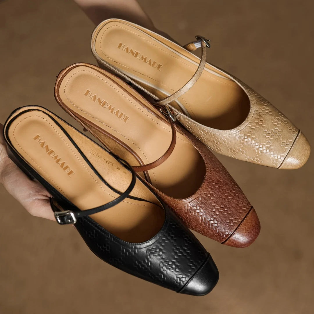 Milani Genuine Leather Mules
