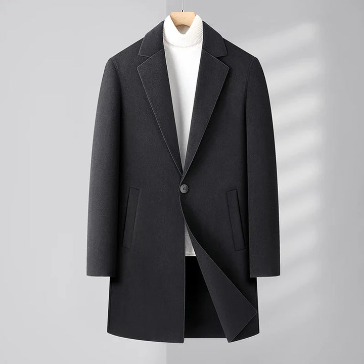 Alpine Men's Pure Wool Overcoat