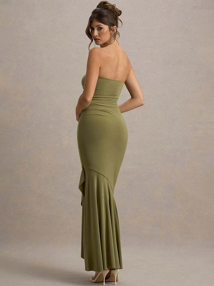 Nora Off-Shoulder Long Maxi Dress