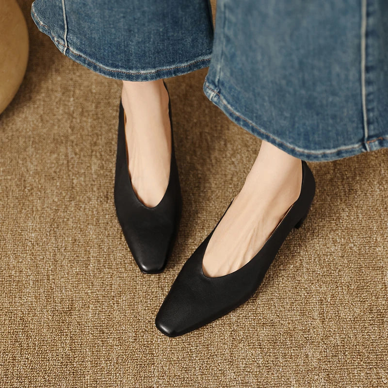 Alvina Leather Pumps