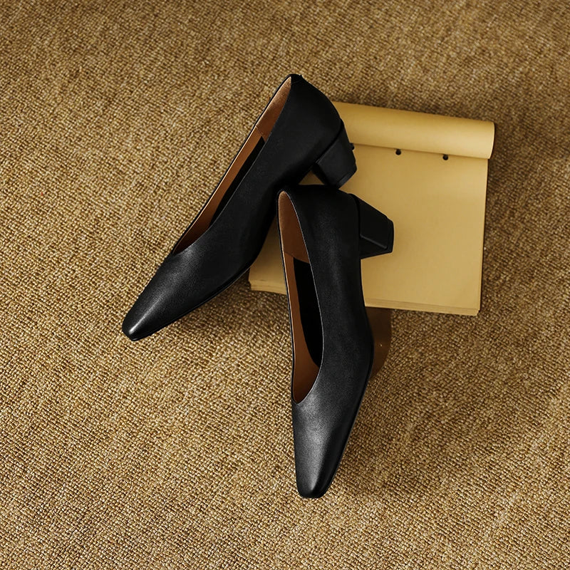 Alvina Leather Pumps