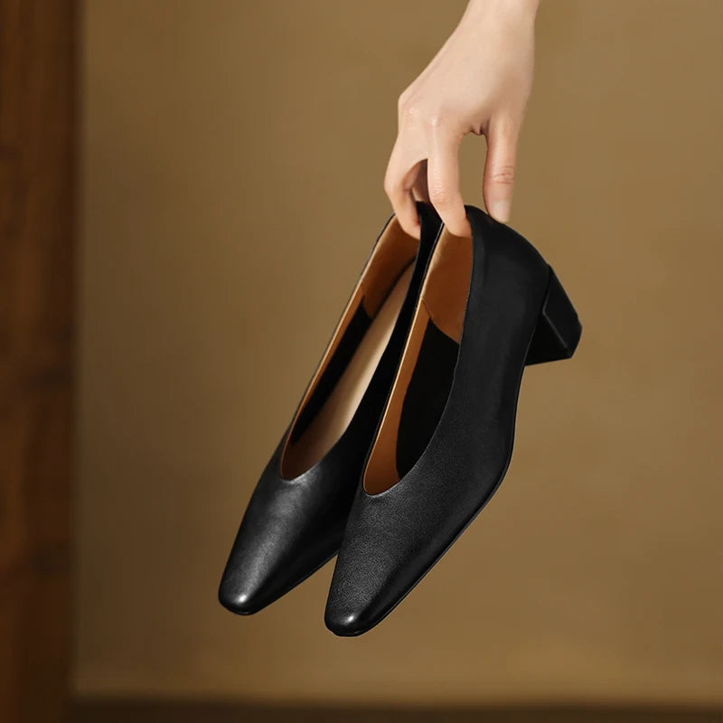 Alvina Leather Pumps