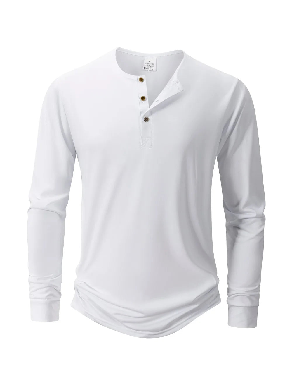 Henley Long Sleeve Neckline Shirt