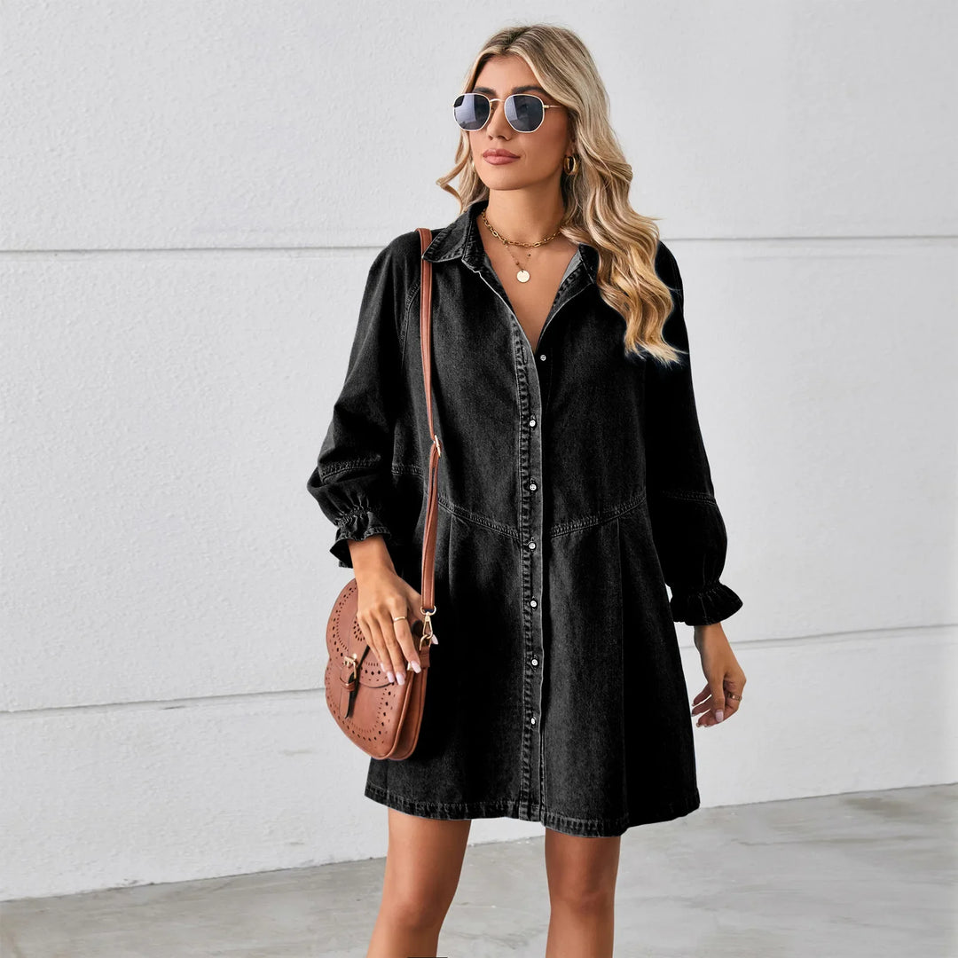 Liora Oversized Denim Shirt Dress