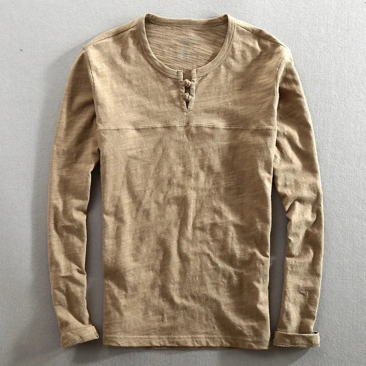 Carsen Long Sleeve Henley Shirt