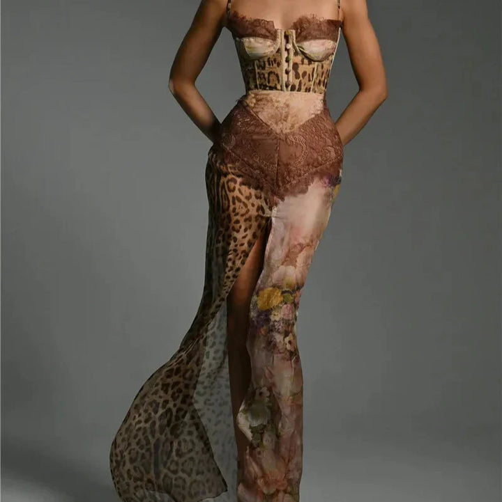 Alvina Holler Leopard Dress