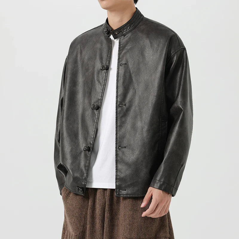 Wellington Vintage Washed Leather Jacket