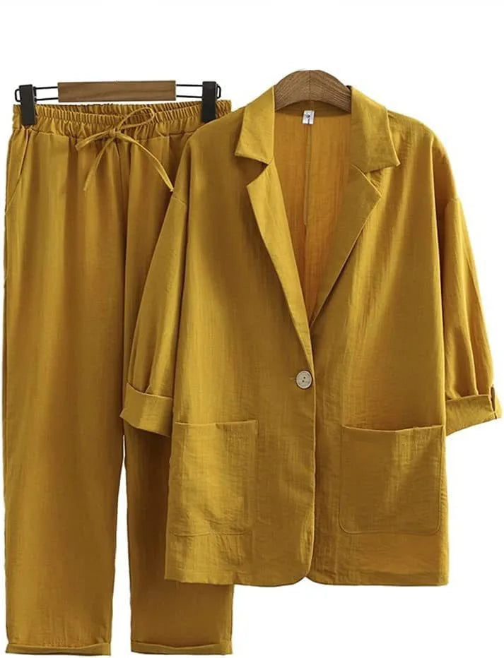 Maya Linen Matching Set