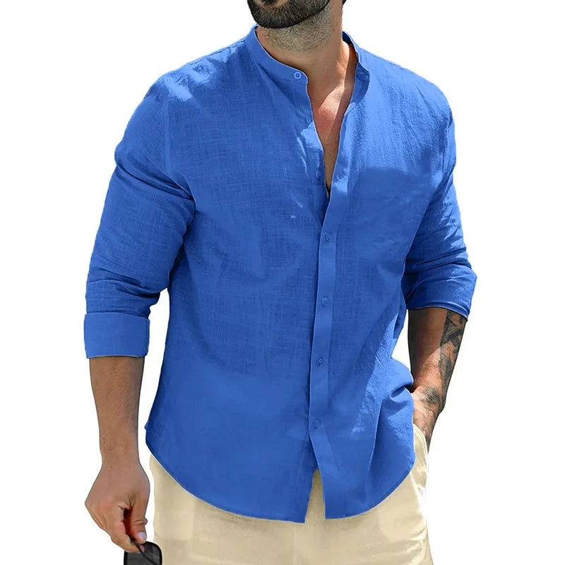 Corvani Henley Breeze Shirt