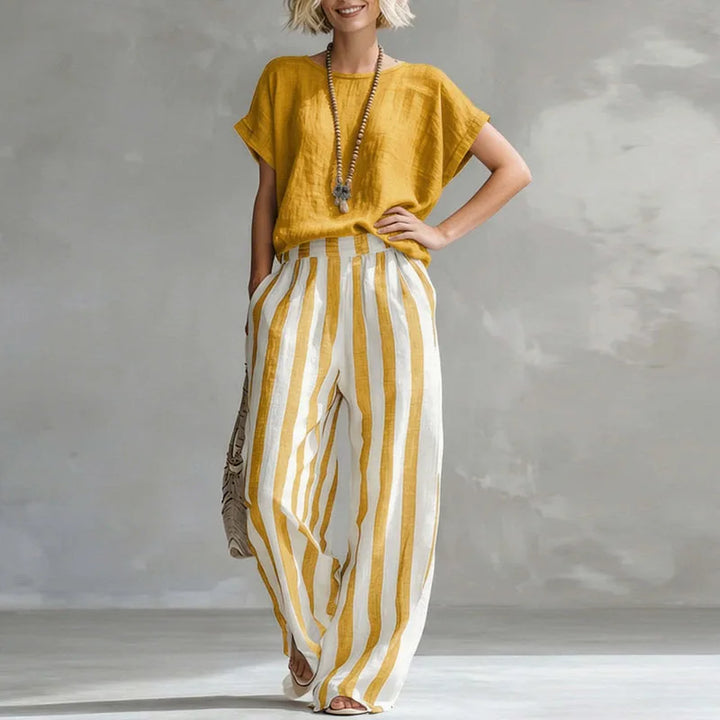 Bailey Striped Linen Summer Set