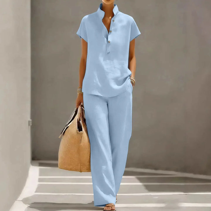 Frances Breathable Linen Matching Set
