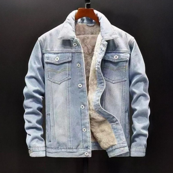 Weston Men's Fleece Denim Jacket