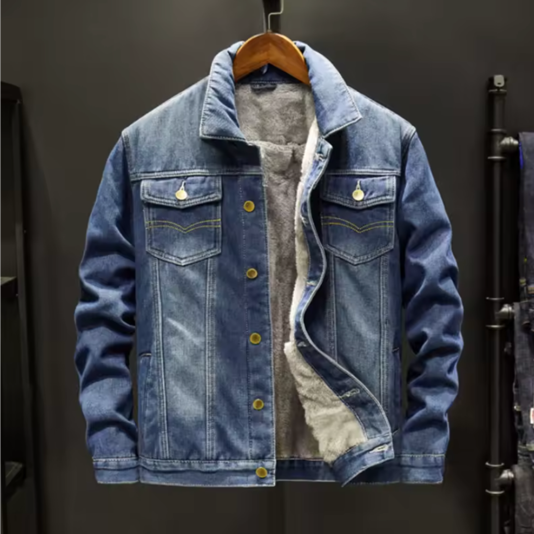 Weston Men's Fleece Denim Jacket