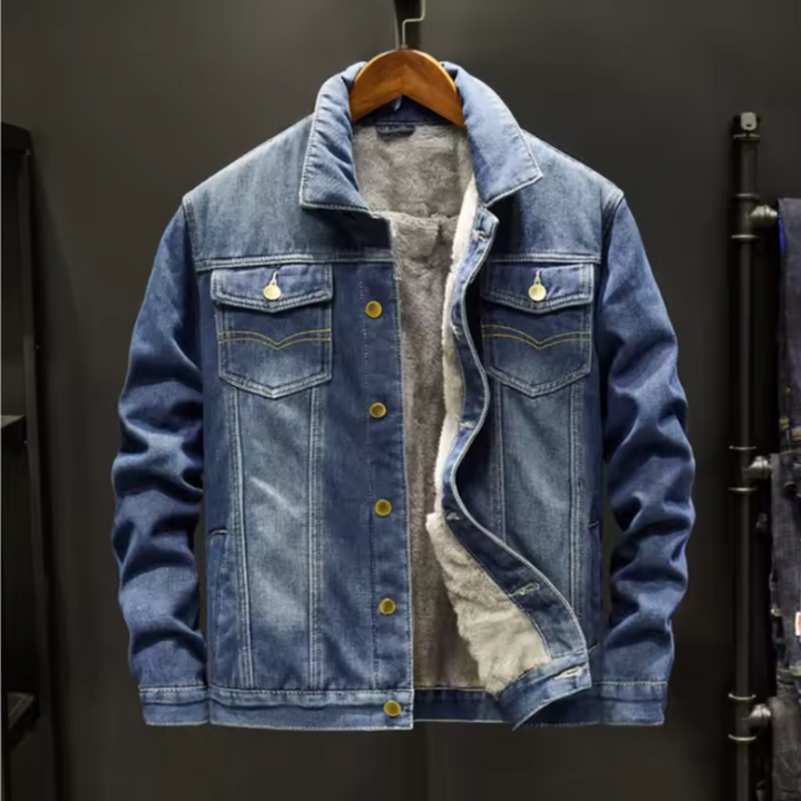 Weston Men's Fleece Denim Jacket