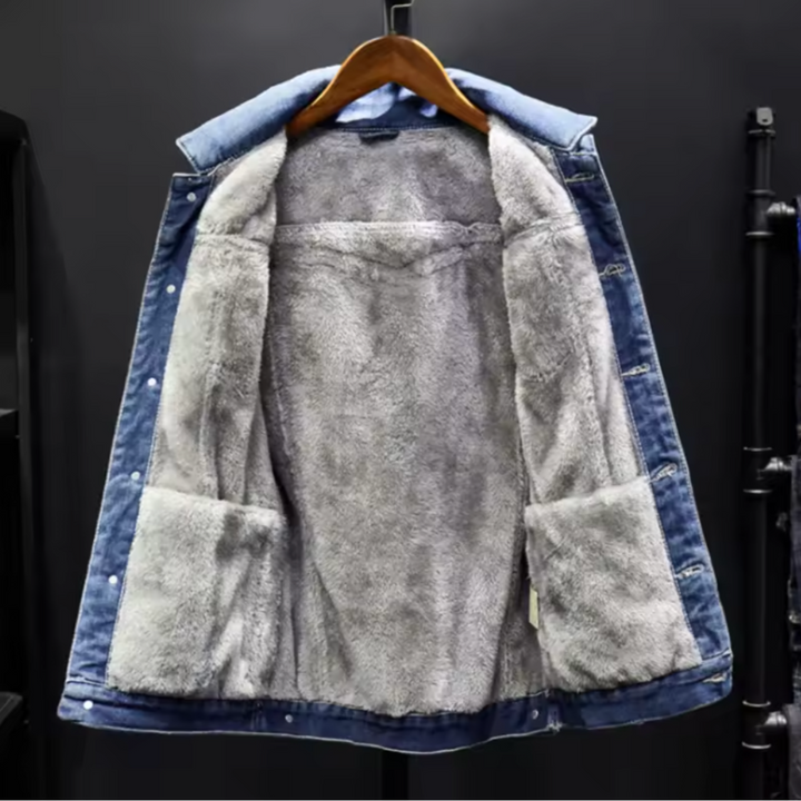 Weston Men's Fleece Denim Jacket