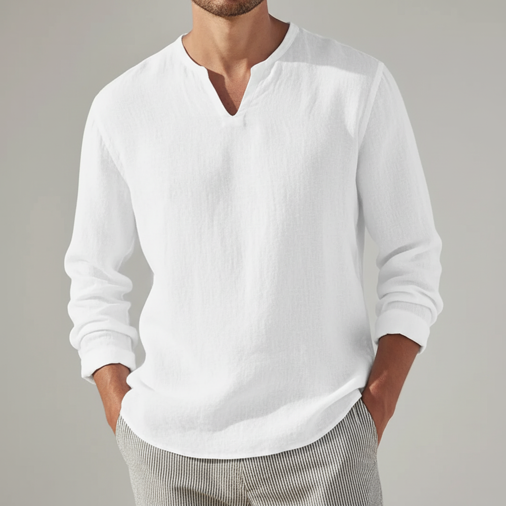 Shoreline Linen Long Sleeve Shirt