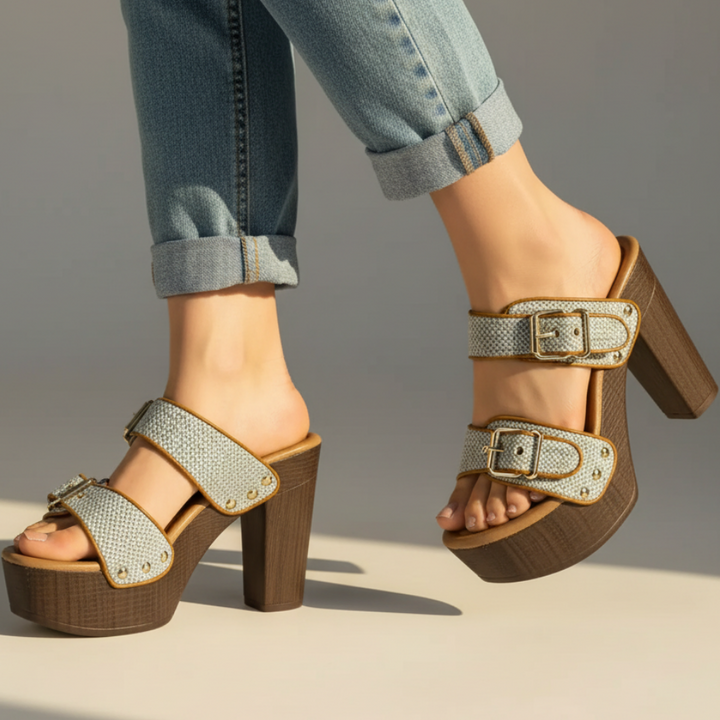 Scarlett Comfortable Buckle High Heels