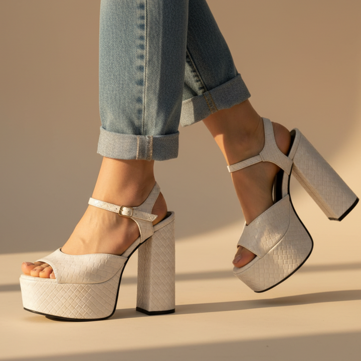Veronica Buckle Platform Heels