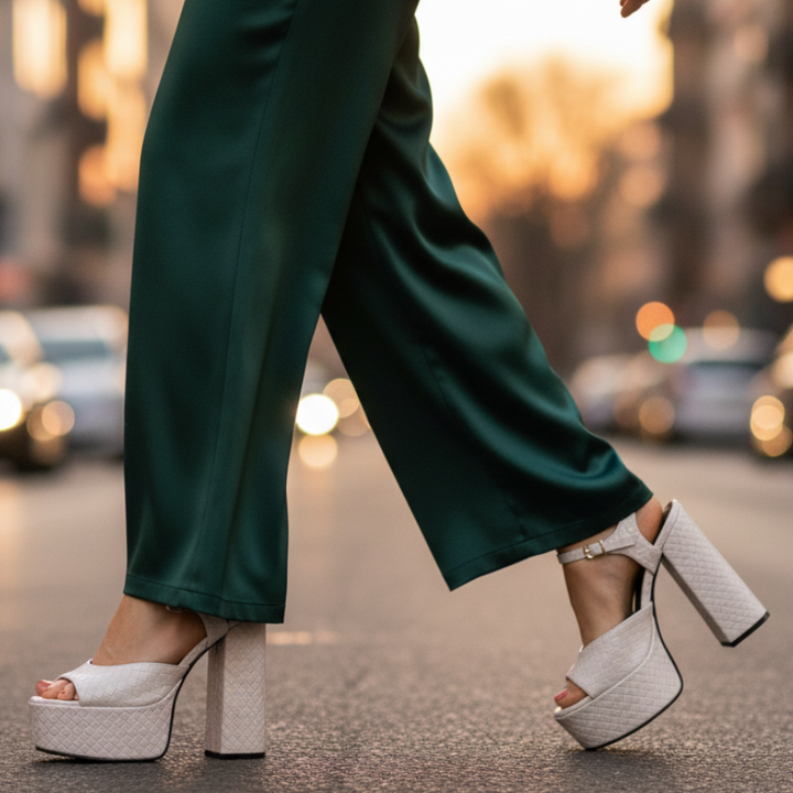 Veronica Buckle Platform Heels