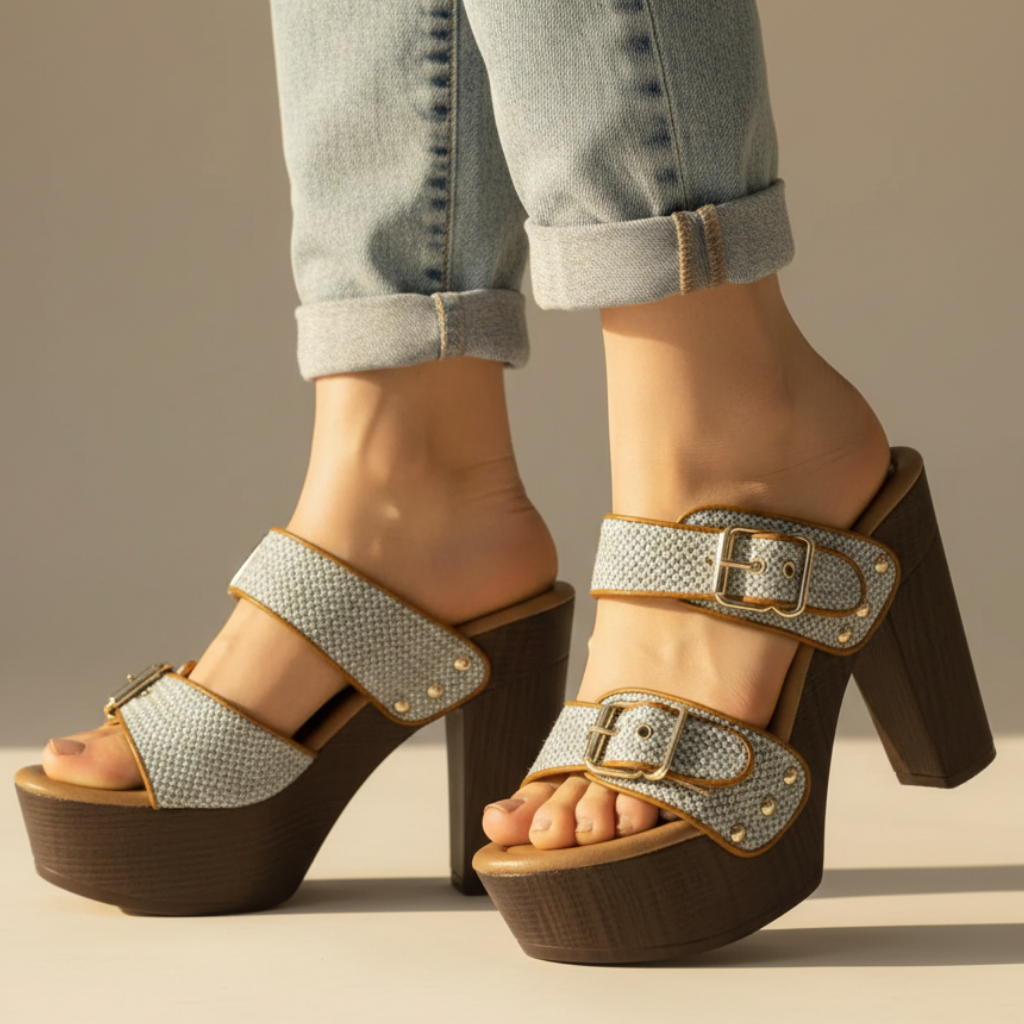Scarlett Comfortable Buckle High Heels