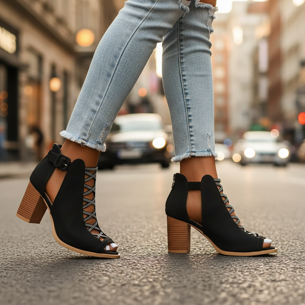 Evelina Comfy Block Heels