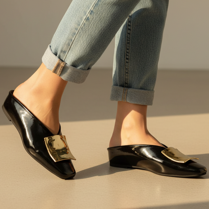 Bruna Square Toe Flats
