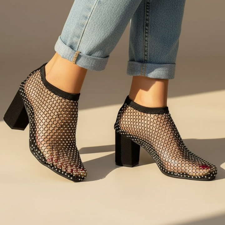 Alessia Rhinestone Summer Heels