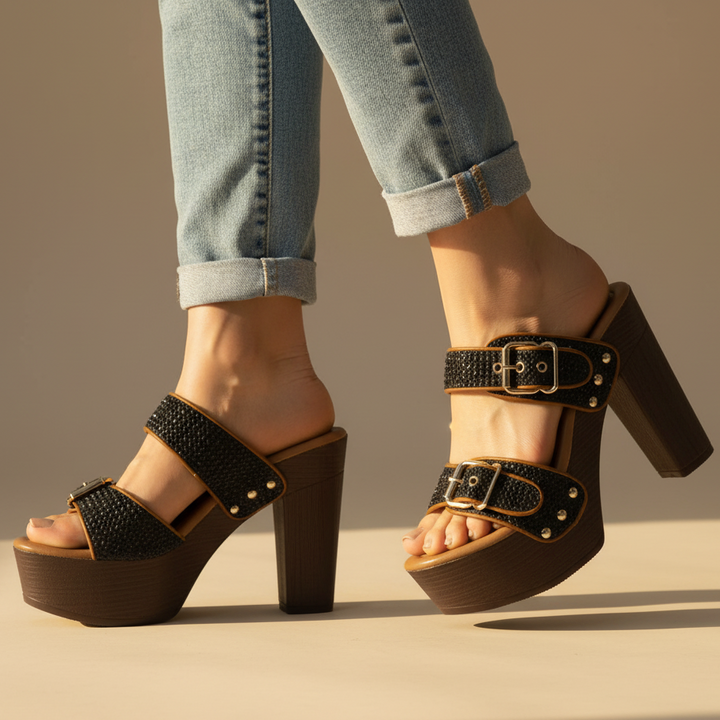 Scarlett Comfortable Buckle High Heels