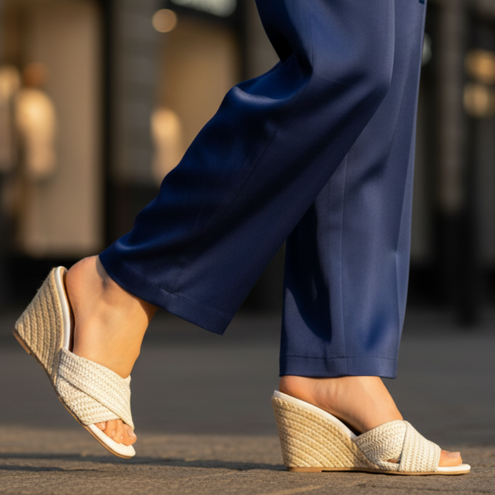 Leona Raffia Platform Sandals