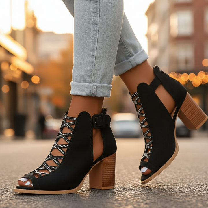 Evelina Comfy Block Heels