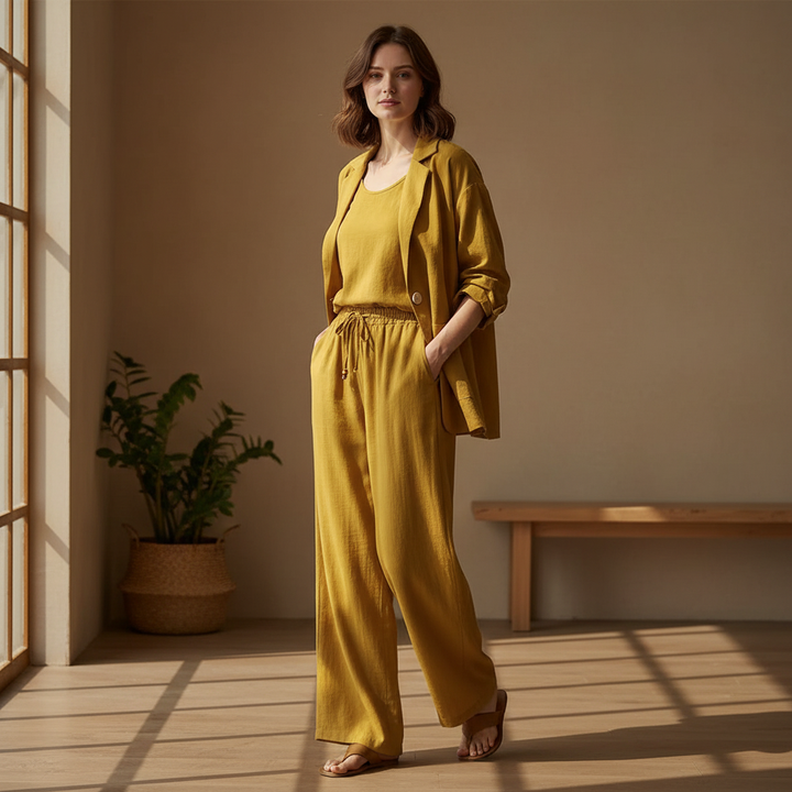 Maya Linen Matching Set