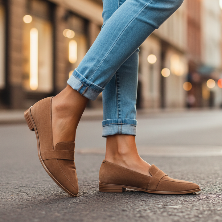Laura Orthopedic Soft Suede Loafers
