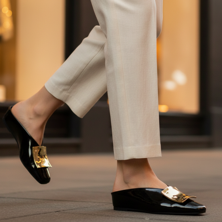 Bruna Square Toe Flats
