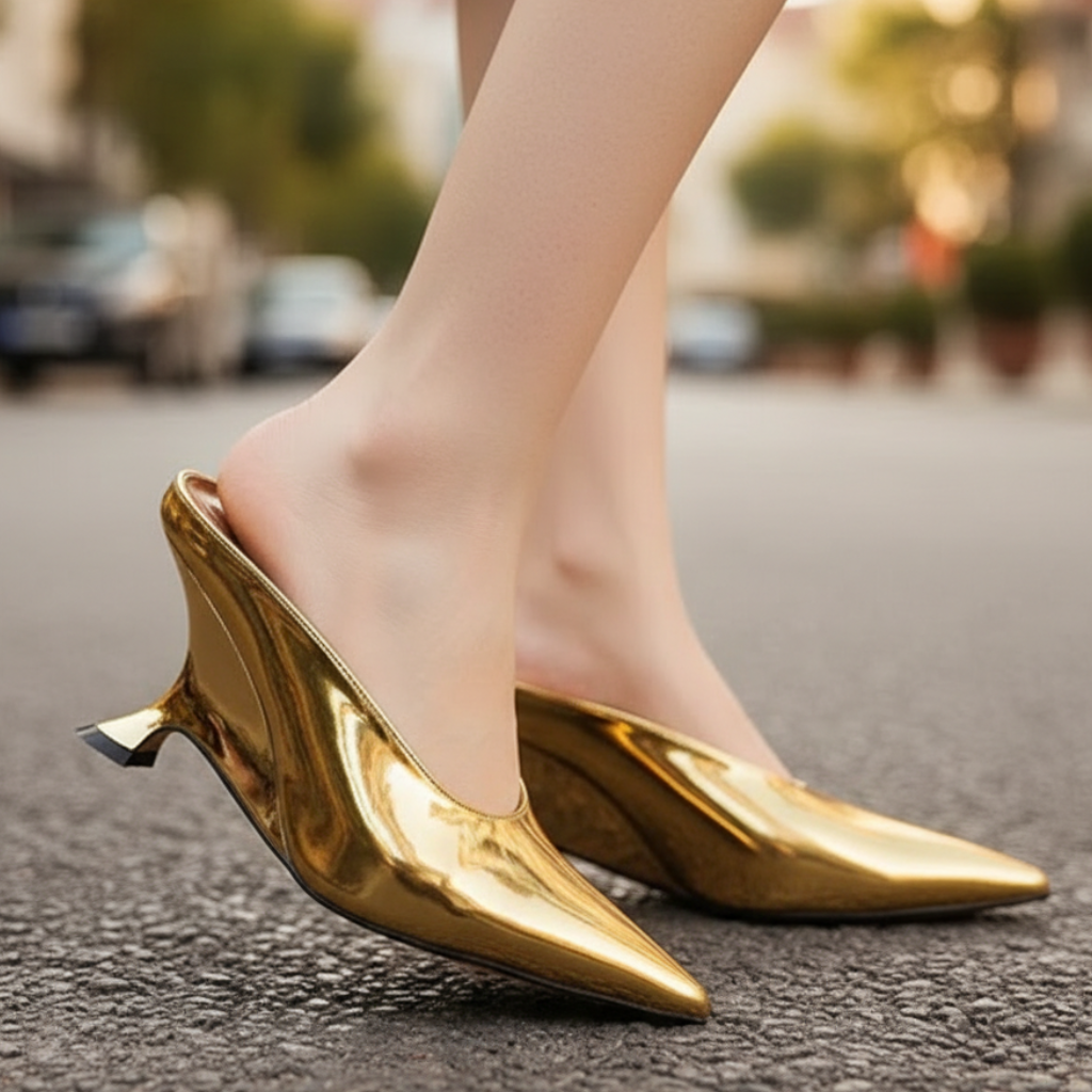 Ortega Gloss Leather Pumps