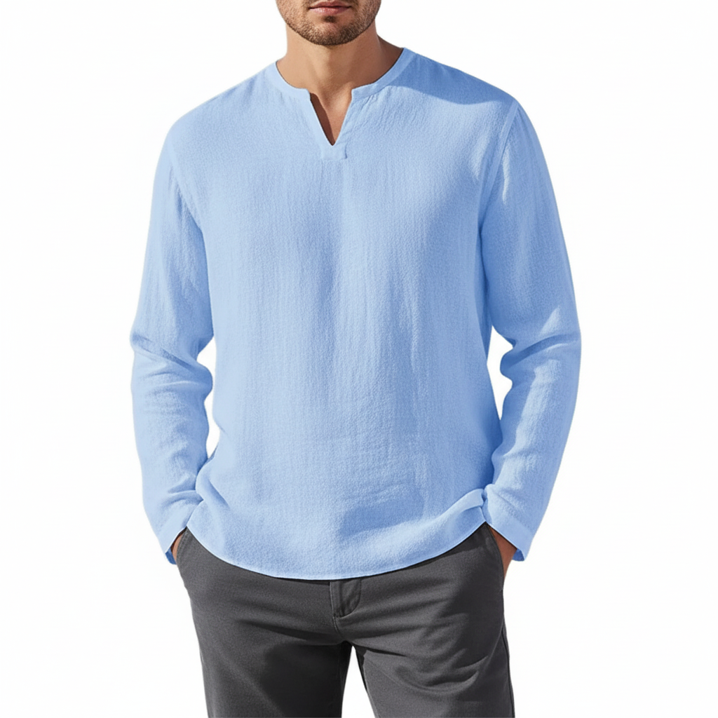 Shoreline Linen Long Sleeve Shirt