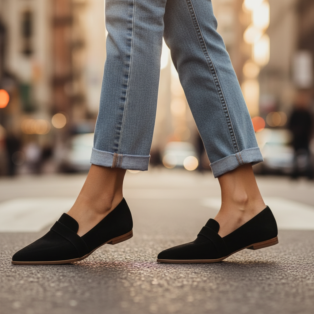 Laura Orthopedic Soft Suede Loafers