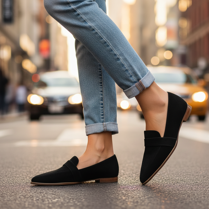 Laura Orthopedic Soft Suede Loafers