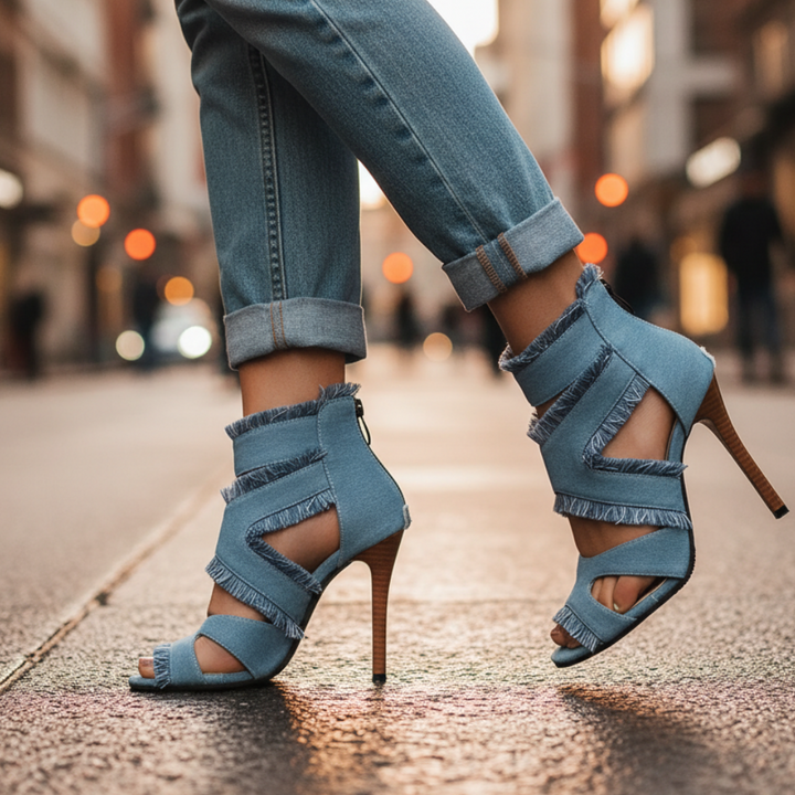 Bellissima Gladiator Strap Thin Heels
