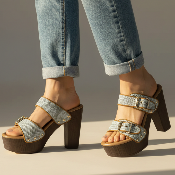 Scarlett Comfortable Buckle High Heels
