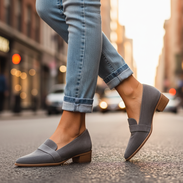 Laura Orthopedic Soft Suede Loafers