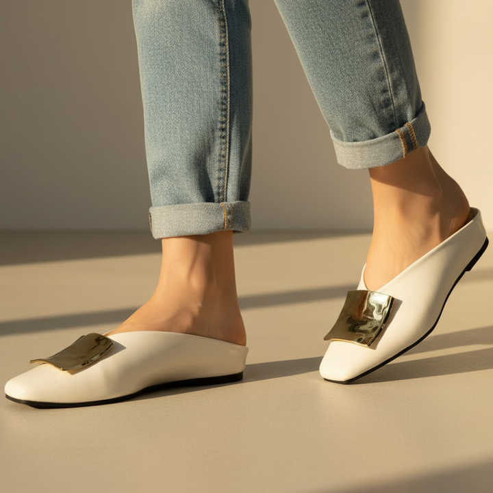 Bruna Square Toe Flats