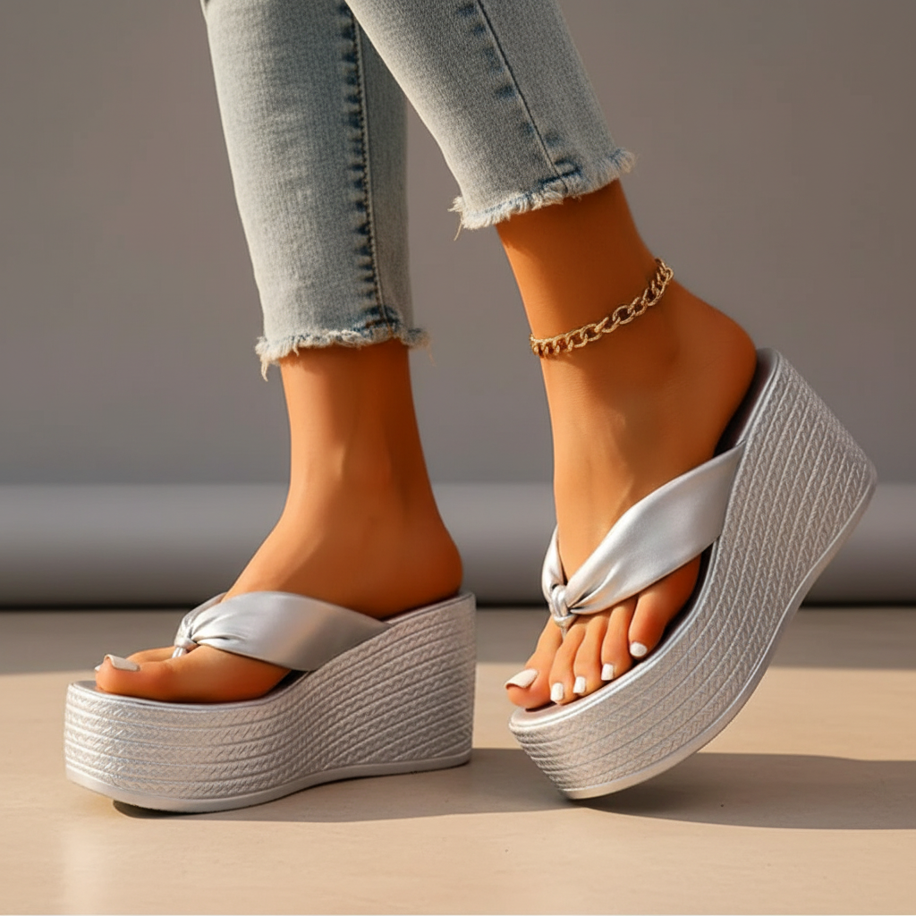 Lucia Chunky Platform Flip Flops